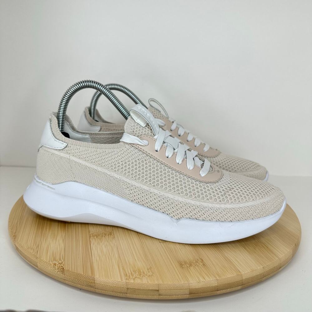 Cole Haan Grand Crosscourt Stitchlite RunOX Sneaker Shoes Cream Womens 8.5 NEW